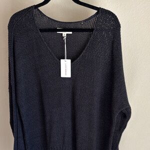 Lucky Brand Slate Blue V-Neck Sweater